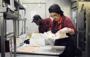 Employees at Food Processing Plant