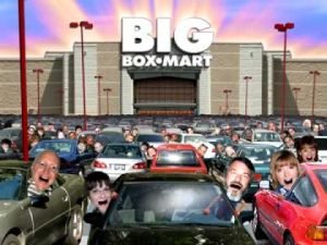 Big Box Store Cartoon
