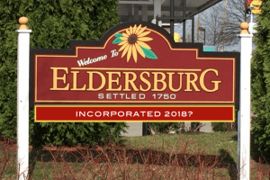 Welcome to Eldersburg Sign