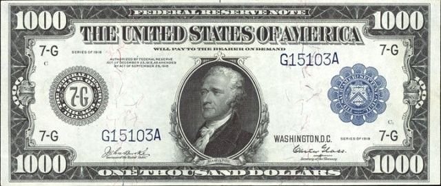 $1000 Bill